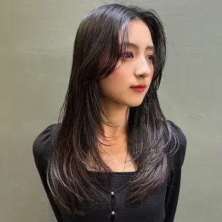 ロング 縮毛矯正・似合わせ タナカ レイヤのヘアスタイル