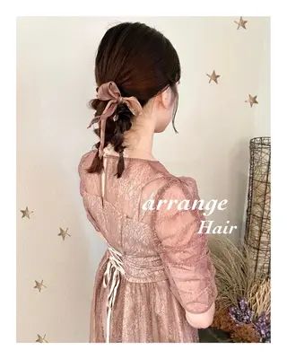 ミディアム ヘアアレンジ 市川 千夏のヘアスタイル