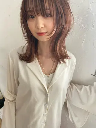 ミディアム sweep˖ ࣪⊹ ルカ┊ケアブリーチのヘアスタイル