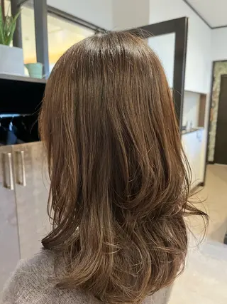 ロング カラー 赤み消しカラー 🩵かりんのヘアスタイル