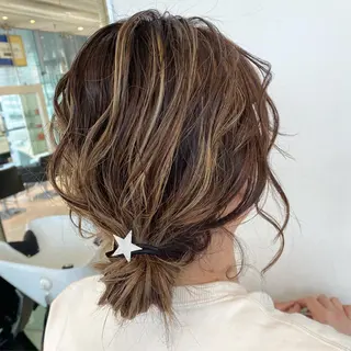 カラー ヘアアレンジ SHOTA 大人ショートのヘアスタイル