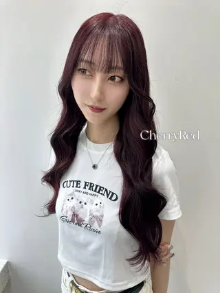 ロング カラー 🍓韓国ヘア レイヤ ーカット🍓笠原 葵のヘアスタイル