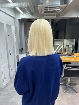 ミディアム カラー ブリーチカラー💖 rukaのヘアスタイル