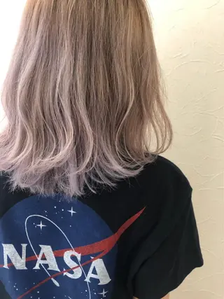 ミディアム カラー ヘアアレンジ IVY villa Suzu.のヘアスタイル