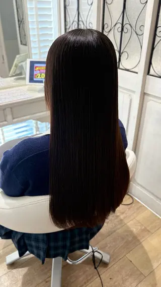 ロング カラー 似合わせ 顔周りYUUGAのヘアスタイル