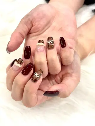 ミディアム mimi‪‪❤︎‬ harukaのネイルデザイン