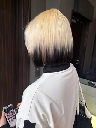 カラー ユイ☆レイヤーカット ヘアセット/ブリーチのヘアスタイル