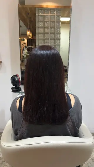 ロング 佐藤 優里のヘアスタイル