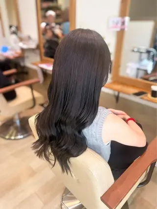 ロング カラー ブリーチなしカラー RURI🩵のヘアスタイル