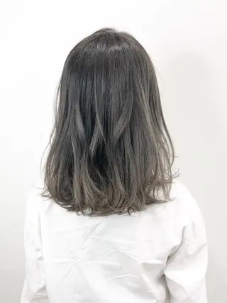 ミディアム カラー 🌙HIZUKI🌙 ハイトーン 艶髪のヘアスタイル