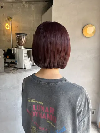 ショート カラー ボブ支持率NO1 🌈CHIKAのヘアスタイル