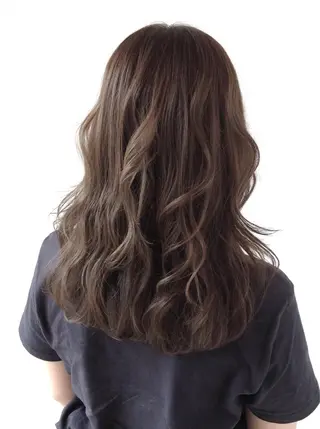 セミロング カラー エイジングケア特化 美容師✂️山崎竜二のヘアスタイル