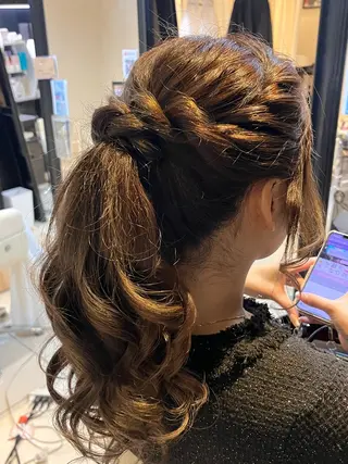 ヘアアレンジ カラーモデル募集 ☘️もえな☘️のヘアスタイル