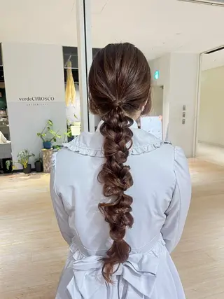 ロング ヘアアレンジ マンツーマン 縮毛矯正/マユコのヘアスタイル