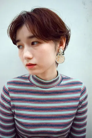 ショート カラー パーマ ヘアアレンジ メンズ キッズ ネイル マツエク・マツパ EnBlesS西宮 マンツーマン神道有基のヘアスタイル
