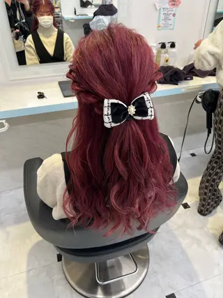 セミロング カラー ヘアアレンジ 愛されカラー🩷 はるなのヘアスタイル