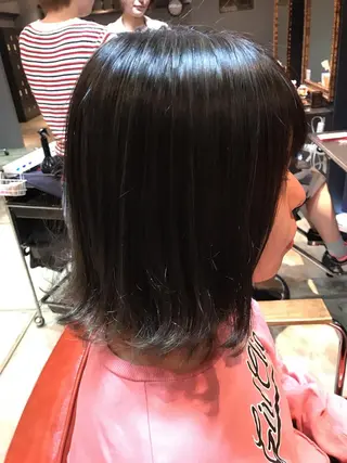 ミディアム カラー 縮毛矯正×髪質改善 店長　DAITOのヘアスタイル