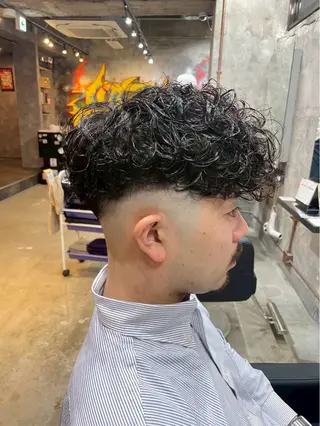 ショート 永倉 迅人 /メンズカットパーマのヘアスタイル