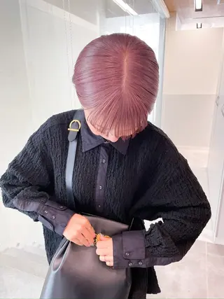ショート カラー パーマ ヘアアレンジ 💖美髪矯正💖 辻未侑のヘアスタイル