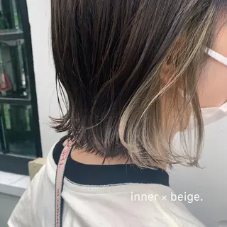 ミディアム カラー RINA🧤 デザインとボブのヘアスタイル