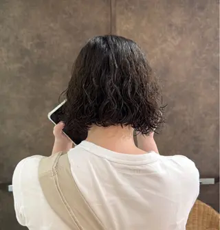 ショート パーマ 透明感カラー /艶髪️♡saya♡のヘアスタイル