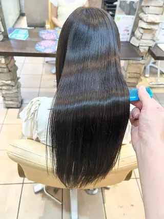 ロング 地毛風ストレート ⚡️下ノ村柊斗⚡️のヘアスタイル