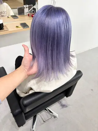 ミディアム ケアブリーチ 黒瀬有汰のヘアスタイル