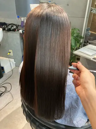 ロング 髪質改善☺︎縮毛矯正 ふじい まりんのヘアスタイル