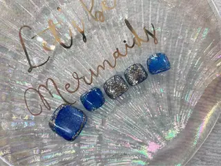 ネイル I-nailロング /ワンホン/キラキラのネイルデザイン