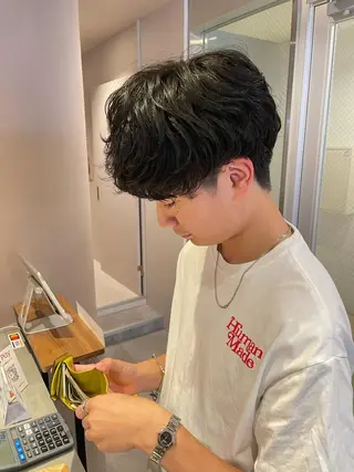 ショート パーマ メンズ 【メンズ特化】渡部 京弘/パーマのヘアスタイル