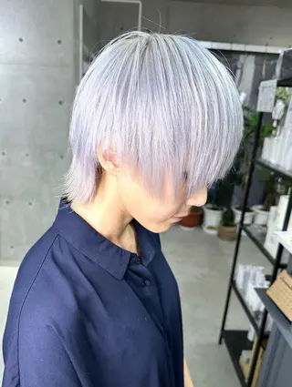 ショート カラー かずくん🦩名古屋 ハイトーン/レイヤーのヘアスタイル