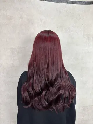 ロング カラー Rin♡透明感ピンク 🎀白肌ラベンダーのヘアスタイル
