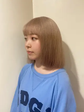 ミディアム カラー 浅野 匠のヘアスタイル