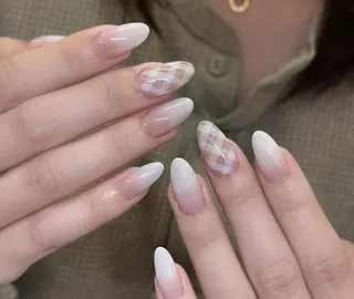 ネイル By moonネイル 🌷ワンホン/韓国風のネイルデザイン