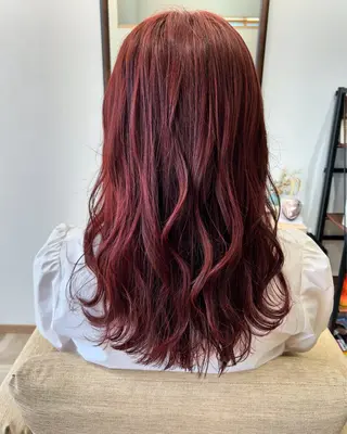 ロング カラー HidamaRi 植村晃成のヘアスタイル