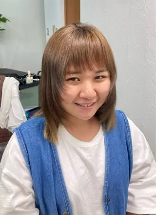 ミディアム 田牧 みゆきのヘアスタイル