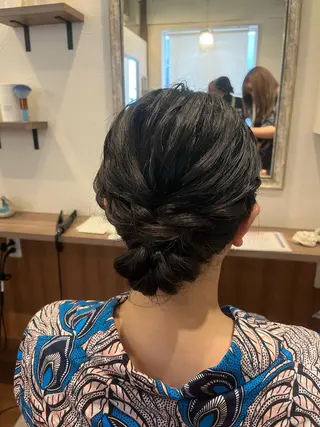 ヘアアレンジ 西田辺/ブリーチ/ SASARAのヘアスタイル