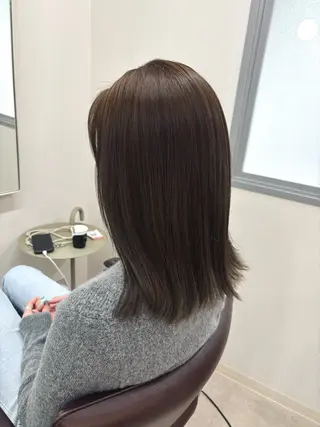 ミディアム カラー hachiyama rinaのヘアスタイル