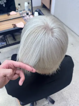 ショート カラー メンズ シャドウパーマ No.1うえちりくのヘアスタイル