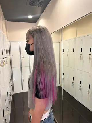 カラー ブリーチカラー/ベー ジュ/Hono🦖のヘアスタイル