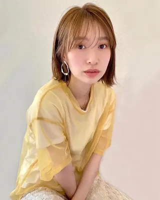 ミディアム ボブ指名No.1🌞 オガタのヘアスタイル