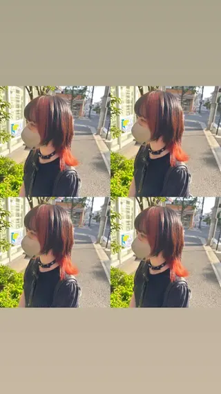 ショート カラー ヘアアレンジ 💎韓国レイヤー ×エクステゆうま💎のヘアスタイル
