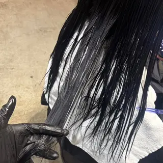 ロング カラー 名古屋/落ちる黒 黒染め落としのヘアスタイル