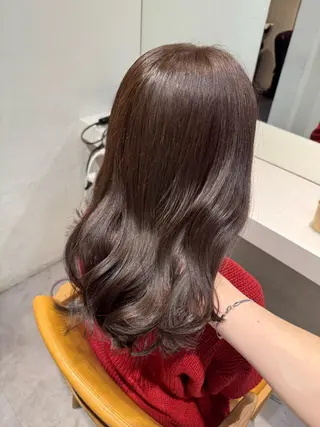 セミロング カラー ayaka♡ 柔らかカラーのヘアスタイル