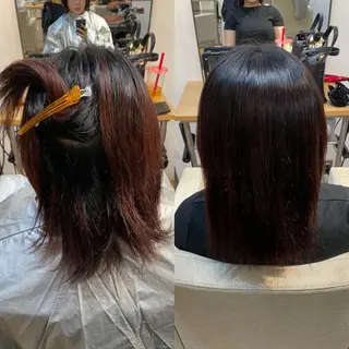 ミディアム BELO OSAKA カエデのヘアスタイル