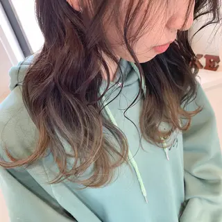 ミディアム カラー 清水 亮太／赤み消しカラーのヘアスタイル