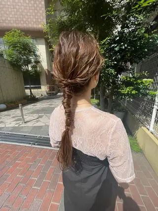 ロング ヘアアレンジ 🙃 透明感カラー/ボブのヘアスタイル