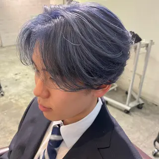 メンズ フェザーパーマ🌙 毛流れ yuzukiのヘアスタイル