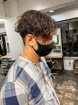 ショート パーマ メンズ メンズパーマ メンズ特化ryoのヘアスタイル