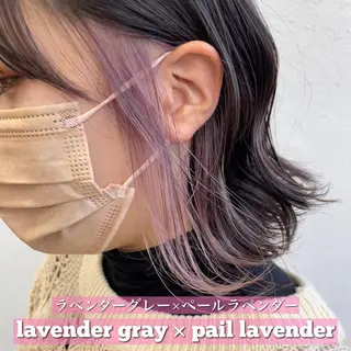 ミディアム ブリーチダブルカラー 【koide】のヘアスタイル